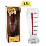 Beer-tumbler glass beer-o-mete r 1.5l