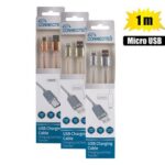 Usb cable micro usb 1.0 amp al um 1m