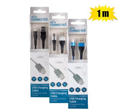 004-071194-f.jpg Usb Cable Micro Usb 3.0 Amp 1M - Image 1