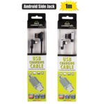 Usb Cable Charger Micro Usb Side Jack 1M