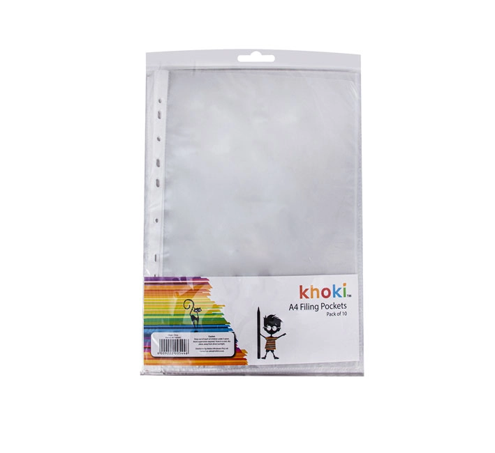 File Display Punched Pockets A4