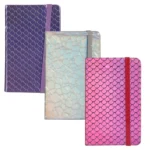 Notebook With Elastic Band Patterned 8.5 x 14cm, 80 Pages