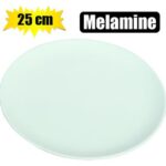 Melamine White Dinner Plate 25Cm
