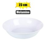 Melamine White Salad Bowl 23Cm