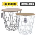 Furniture Mtl/Mdf Storage Table 40X40Cm