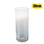 Vase glass florist cylindar 30 cm clear