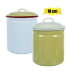 Cannister enamel 18cm - 17cm d ia