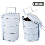 Food Carrier 3-Div 21X14Cm Enamel