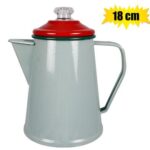 Tea Pot 18Cm Enamel With Knob