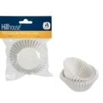Hillhouse White Paper Baking Cups - 100 Pieces