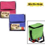 Cooler-bag nylon multi col 30x 25x15cm