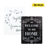 Plaque Mdf Blk 30X40Cm Asstd