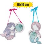 Plaque mdf mermaid 18x10cm