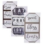 Plaque Mdf 22X14Cm 3-Piece Asstd