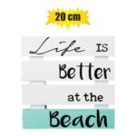 Plaque Mdf Sign "Beach" 20X20Cm