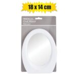Mirror Standing Pl Oval 18X14Cm Asstd