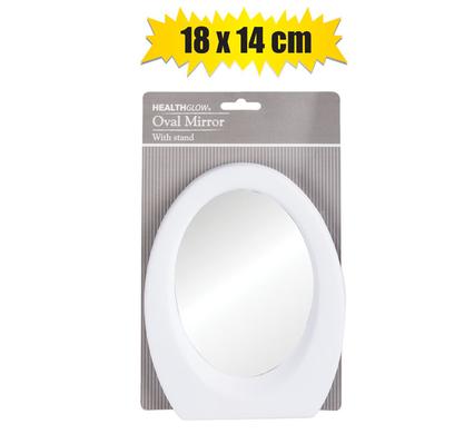 032-000236.jpg Mirror Standing Pl Oval 18X14Cm Asstd - Image 1