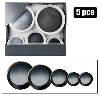 032-001200.jpg Mirror Wall Pl 5Pc Set Asstd - Image 1