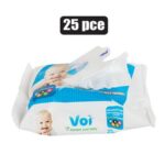 Voi Wet-Wipes 25Pc 16X19Cm Honeycomb Vit
