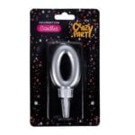 Candles birthday large foil nu mber-0