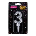 Candles birthday large foil nu mber-3