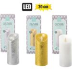 Candle Artificial Pillar Asstd 20Cm B/O