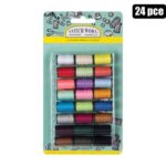 Haberdashery Sewing Thread 24Pc Asstd Cl