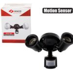 SECURITY LAMP-FITTING DOUBLE W/SENSOR