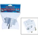 Plug-adaptor 1x16amp+2x5amp-2p in zenit
