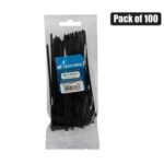 Cable-ties 4.8x200mm black 100 's bul