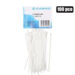 Cable-ties 4.8x200mm white 100 's bul