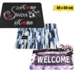 Doormat non woven rubber print ed 40x60c