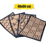 Doormat coir rubber moulded 40 x60cm