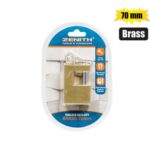 Padlock brass security 70x48x1 8mm zenit