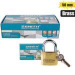 Padlock Zenith Brass 50Mm Boxed