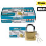 Padlock Zenith Brass 63Mm Boxed