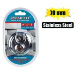 Padlock discus s/steel 70mm zenith