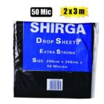 Painting drop-sheet 2x3-metre 50-mic blk