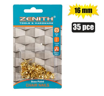 055-008250.jpg Nails chair 11x16mm brass 3 5pce - Image 1