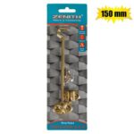 Cabin-Hook+Eye Brass+Screws 150Mm Zenith