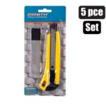 Knife 20mm snapoff+5pce mtl bl ades