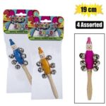 Musical Wooden Bell W/Handle 19Cm