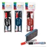 2 Whiteboard Markers And Magnetic Eraser