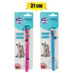 Pet cat collar 31x1cm asstd