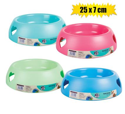 072-020349.jpg Pet Dog/Cat Bowl Matt Finish 25X7Cm - Image 1