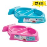 Pet cat-bowl 24cm fish-shape