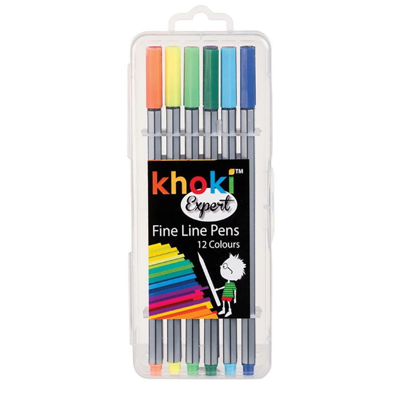 079-000223 Art+craft Expert Fineliner Pens 12 Piece