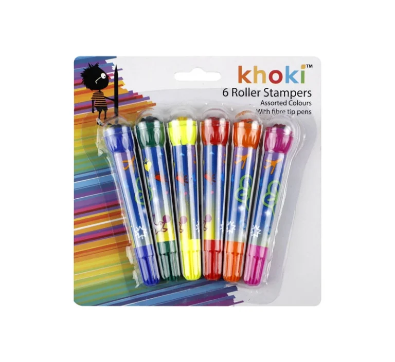 Art+craft Felt Tip Pens With Rollerstamp, 6 Piece