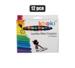 Art+craft Jumbo Size Wax Crayons 12 Piece