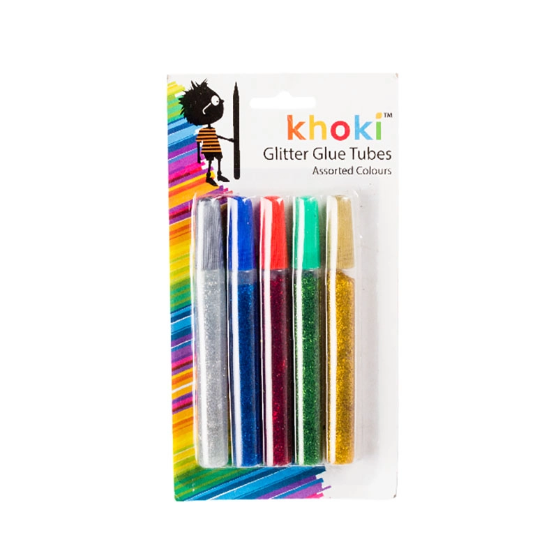 Glitter Glue 11cm Tubes 5 Piece